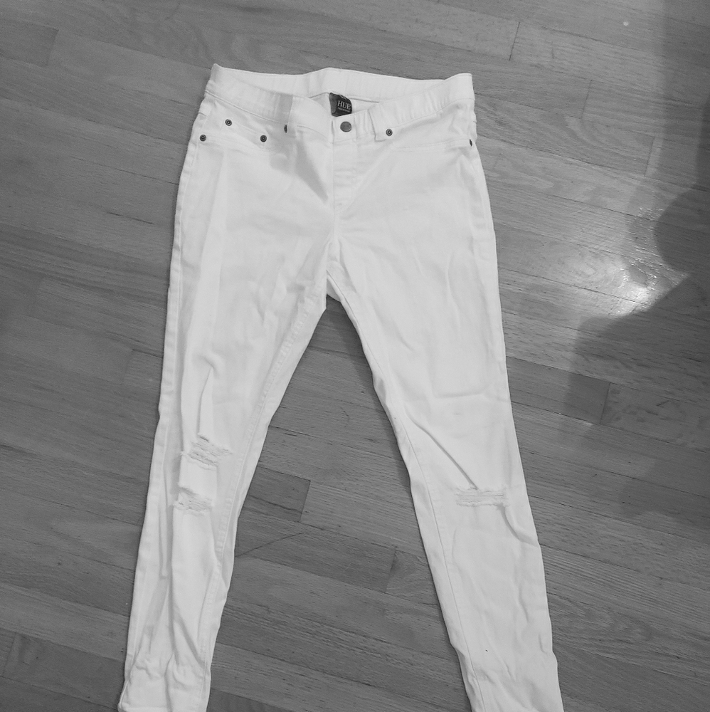 Hue white leggings